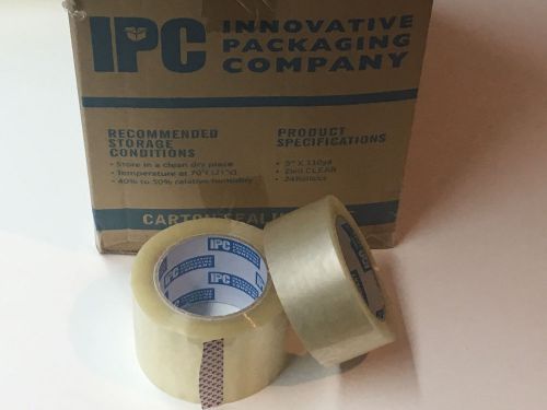 2 ROLLS ACRYLIC BOX CARTON SEALING TAPE 2 mil  3&#034;&amp; 2&#034; x110 yard(330 ft)!! I-TAPE