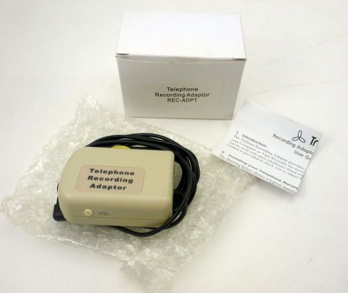 Trillium telephone call recording adaptor rec-adpt 3.5mm new for sale
