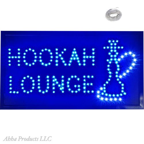 NEW 24x13&#034; Bright Hookah Smoke Lounge Tobacco Shisha LED neon Business Open Sign