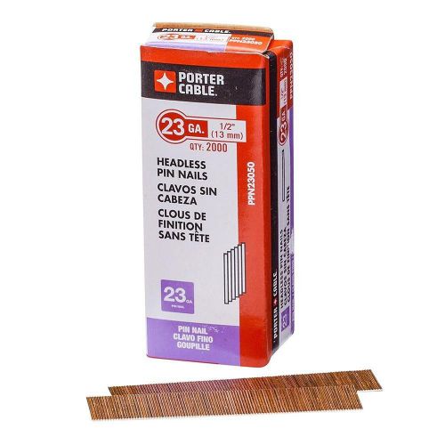 Porter-cable ppn23050 1/2-inch 23 gauge pin nails (2000-pack) for sale