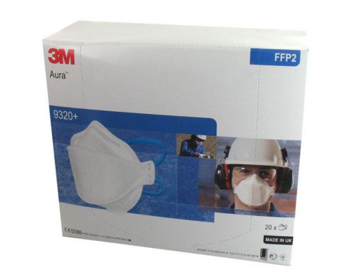 3M Aura 9320+ Disposable Respirator FFP2 (20/bx) *Free shipping Worldwide*