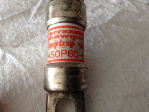 Shawmut a50p60-4 type 4 fuse a50p60  500 volt 60 amp (lot of 5) for sale