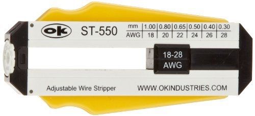 Jonard Tools Jonard ST-550 ABS Adjustable Precision Wire Stripper, 18 to 28 AWG,