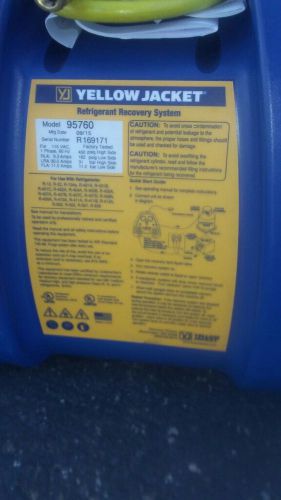 Yellow Jacket 95760 Recover XLT refrigerant Recovery Machine (2016 Model)