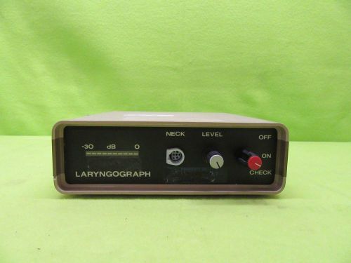 Vintage Portable Laryngograph Speech Pattern Tool Hand Held
