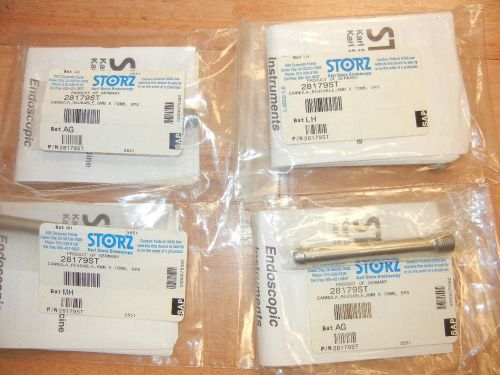 Lot of 4 New Storz 28179ST Cannula  Reusable 6mmx70mm SPS