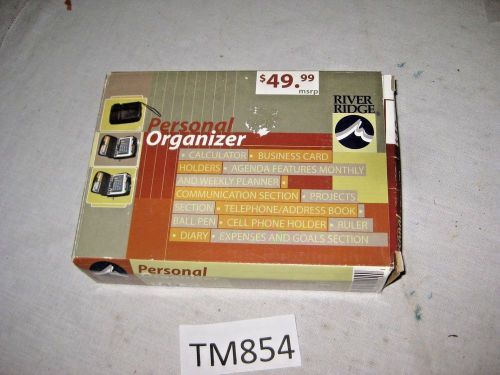 RIVER RIDGE PERSONAL ORGANIZER   NEW IN ORIGINAL BOX    [TM854s]