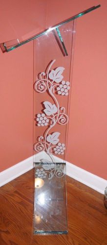 Glass Pulpit Acrylic Plexiglass Podium Church Pulpit Lectern Featuring Mark 6:12