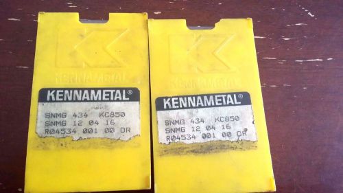 Kennametal SNMG434 KC850 inserts 13 NEW