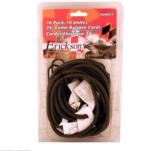 Erickson Bag of 24&#034; Camouflage Bungee Cords 10Pcs 06651