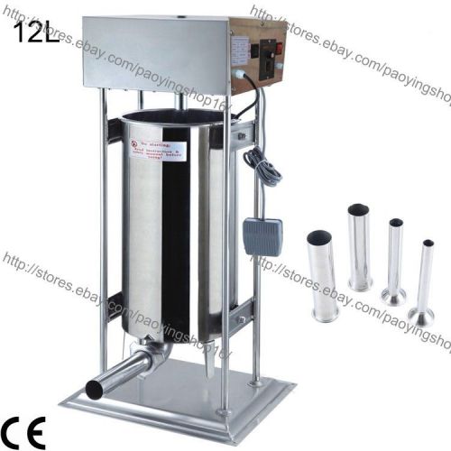 12L Electric Auto Sausage Salami Maker Sausage Filler Machine Sausage Stuffer