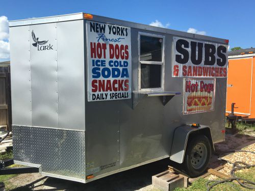 2016 brand new 6 x10 +2&#039;v concession mobile food  trailer w/  equipment- p/u-fl for sale