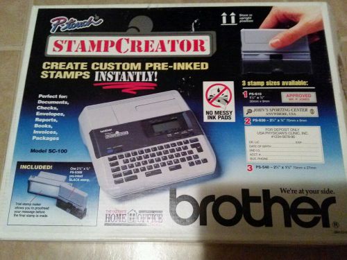 Brother P-Touch Stamp Creator Model SC-100 -  Complete Fast Shipping