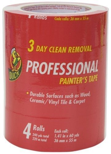 Duck Brand 1362492 Professional Painter&#039;s Tape, 1.41 Inches by 60 Yards, Beige,