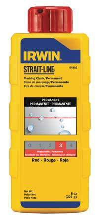 IRWIN STRAIT-LINE 64902 Marking Chalk Refill, Red, 8 Oz