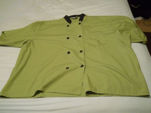 Happy chef &#039;green tea&#039; button-up/3 pocket chef jacket...style #505t...size/4xl for sale