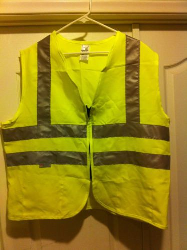 X-LARGE  yellow reflective tape safety vest... Model SV93335