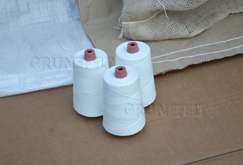 New 3 Cones 100% Polyester White 12/4 Thread for Portable Bag Closer