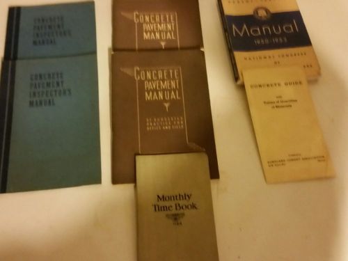 Vintage 19 forties and fifties concrete pavement manual parenting manual books