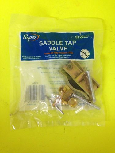 Supco Saddle Tap Valve STV2LL Fits 3-8&#034; to 1 3/8&#034;OD Copper Tubing