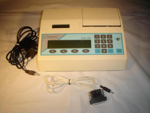 MEDGRAPHICS CARDIORESPIRATORY DIAGNOSTIC SYSTEMS SPIROMETER Model 7000