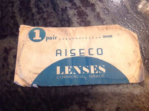 Pair Of Vintage Welding Lenses Commercial Grade Aiseco Sutton Garten