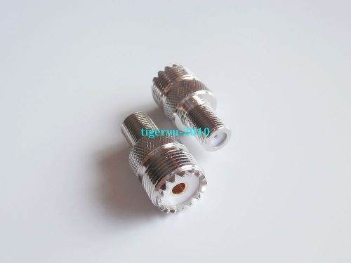 5pcs Adapter UHF SO239 female jack to F TV female jack connector coaxial