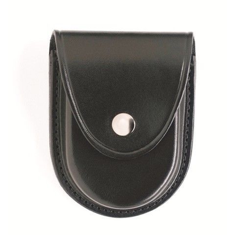 Gould &amp; goodrich b580w round bottom handcuff case bw black/nickel for 2.25&#034; belt for sale