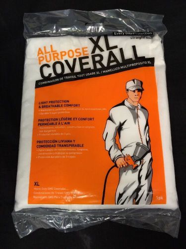 Lot of 6 - Trimaco All Purpose Coverall XL #14153 Straight Suit White