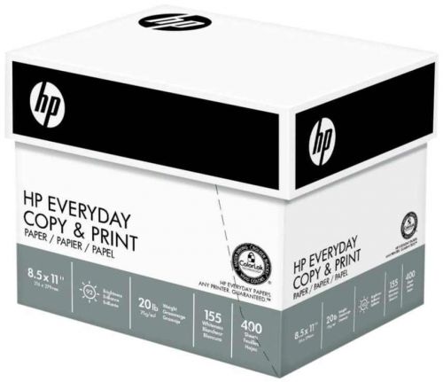 Hp paper everyday copy print poly wrap 20lb 8 5 x 11 letter 92 bright 2400 sheet for sale