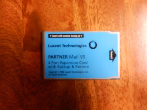 Lucent PARTNER Mail VS 4 Port Expansion Card with Backup and Restore