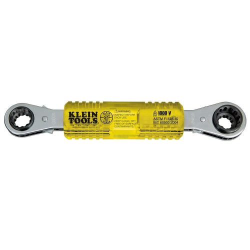 Klein Tools KT223X4-INS Lineman&#039;s Insulating 4-in-1 Box Wrench