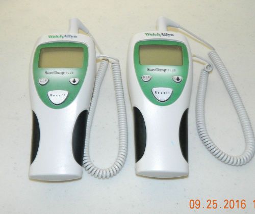2 Welch Allyn 690 Sure Temp Thermometers With Probes