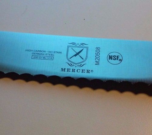 New Mercer Serrated 8 inch Bread Knife M20508 High Carbon German Steel