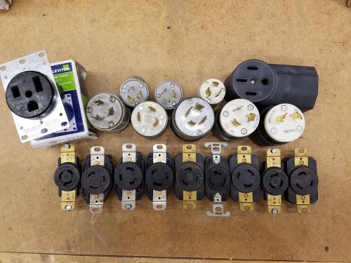 (2) leviton nema l5-20 twistlock  20a 125v lot of (19) for sale