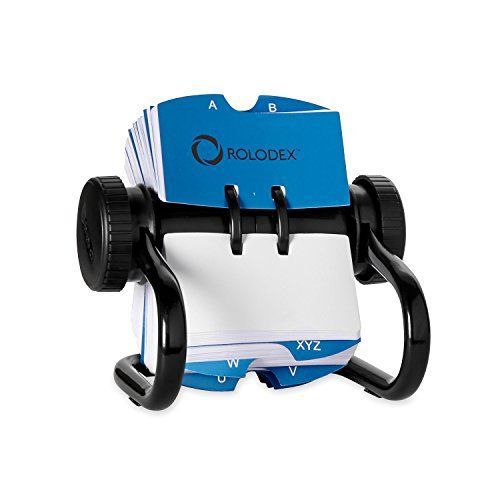 Rolodex open rotary business card file with 500 2-1/4 x 4 inch cards and 24 for sale