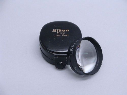 Nikon 20D IG Clear Coat Lens In Case Small Dent