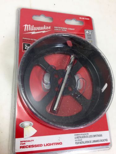 Milwaukee 4-3/8&#034; recessed light hole saw 49-56-0300 unused free shipping! for sale