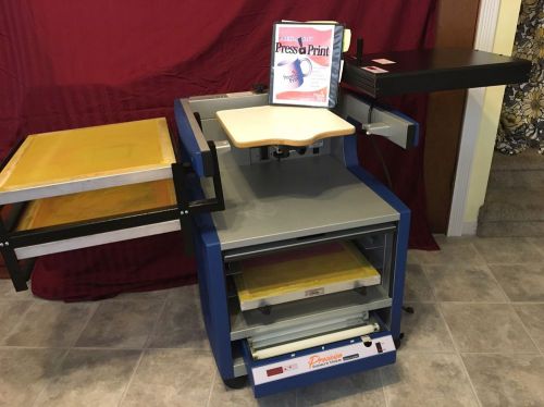 Press-a-print screen printing system for sale