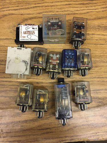 LOT OF POTTER &amp; BRUMFIELD 12VDC RELAY KRP-11DG-12 AND OTHERS