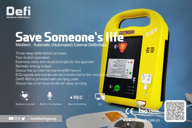 Portable Biphasic AED with CE certificate