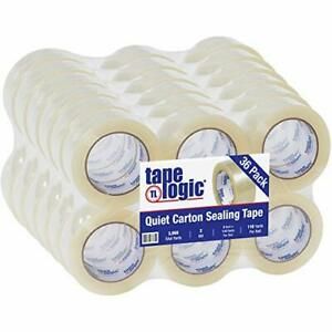 BOX USA BT902122 Tape Logic #122 Quiet Carton Sealing Tape 2.0 Mil 2&#034; x 110 y...