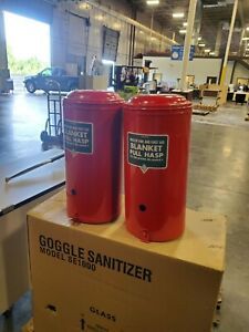metal fire blanket holder containers wall mount with unused blankets