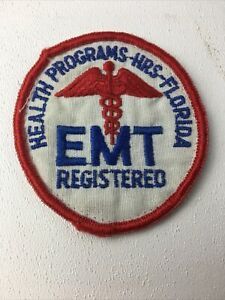 Florida EMT registered Health Programs HRS Patch