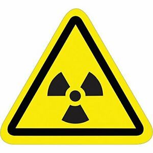Tape Logic Radioactive Material Durable Safety Label 2.25&#034; Triangle Black/Yel...