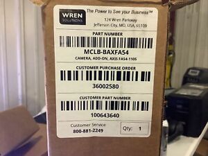 Wren Solutions MCLB-BAXFA54 Camera, Add-on, Axis 54-1105 New In Box