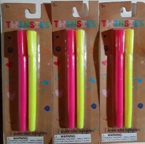 3 packs - Horizon Pink/Yellow Marker Pen ( 2 pcs each pack)