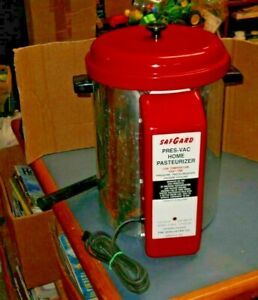 SAFGARD PRES-VAC HOME MILK PASTEURIZER P-3000 110V 1250W SCHLUETER CO COWS GOATS