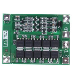 New upgrade 3s/40a bms 11.1v/12.6v 18650 lithium battery protection board UN