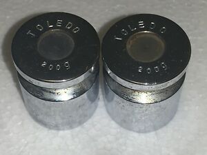 Set Of 2 Toledo 200 Gram Chrome Scale Calibration Pair Weight Vintage